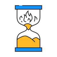 project deadline icon color illustration vector