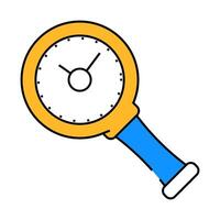 finding time icon color illustration vector