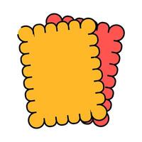 biscuit cookies icon color illustration vector