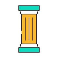 columns and posts icon color illustration vector