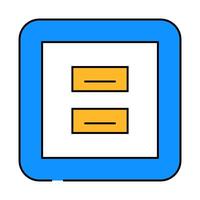 usb socket icon color illustration vector
