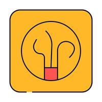 wire socket icon color illustration vector