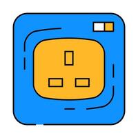 g socket icon color illustration vector