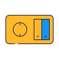 switch socket icon color illustration vector
