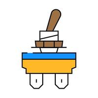 toggle switch icon color illustration vector
