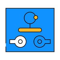 joystick switches mechanism icon color illustration vector