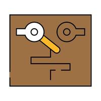 temperature switches mechanism icon color illustration vector