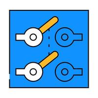 dpdt electronic device icon color illustration vector