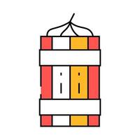 dynamite tnt icon color illustration vector
