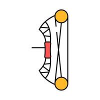 bow for aiming icon color illustration vector