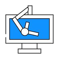 kuhlman architect equipment icon color illustration vector