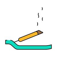 incense aromatic accessory icon color illustration vector