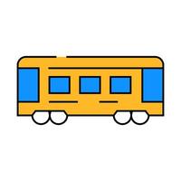 train railway transport icon color illustration vector