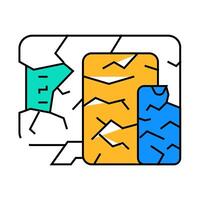 technique trash icon color illustration vector