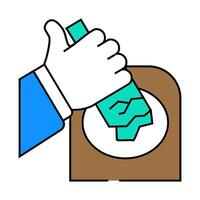 waste sorting icon color illustration vector