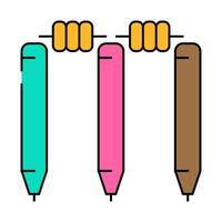 wicket accessory icon color illustration vector