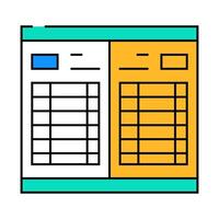 datebook with calendar icon color illustration vector