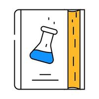 textbook for noting lesson icon color illustration vector