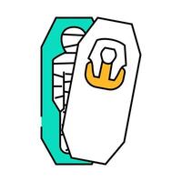 mummy egypt icon color illustration vector