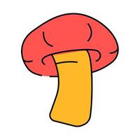 shitake mushroom icon color illustration vector