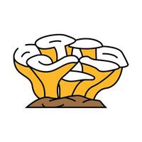 maitake mushroom icon color illustration vector