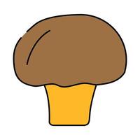 champignon mushroom icon color illustration vector