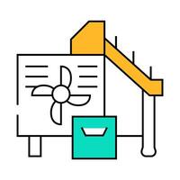 machines for grinding, bacon cutters icon color illustration vector