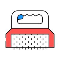 manual skinning machine icon color illustration vector