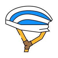 helmet for rider icon color illustration vector