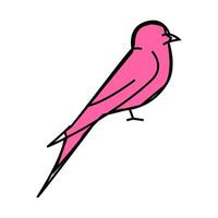 swift bird icon color illustration vector