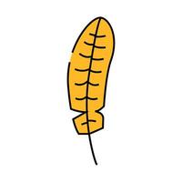 feather bird icon color illustration vector