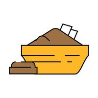 cocoa chocolate icon color illustration vector