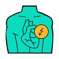 heartache icon color illustration vector