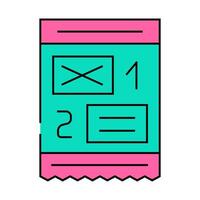 create newsletter icon color illustration vector