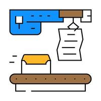 automated email marketing icon color illustration vector