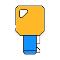 key for twist lock icon color illustration vector