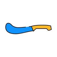 caviar butter knife icon color illustration vector