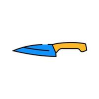 utility knife icon color illustration vector