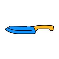 chef cooker knife icon color illustration vector