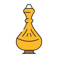 traditional arab jug icon color illustration vector