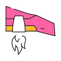 techno wing icon color illustration vector