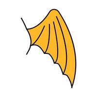 vampire wing icon color illustration vector
