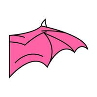 gargoyle wing icon color illustration vector