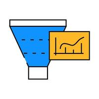 increase mqls icon color illustration vector