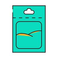 seed onion icon color illustration vector