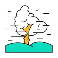fog weather icon color illustration vector