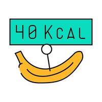 clarions banana icon color illustration vector