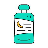 mashed banana icon color illustration vector