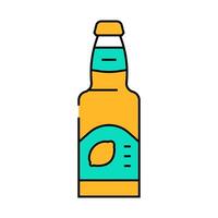 lemon beer icon color illustration vector