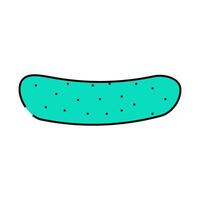cucumber with pimples icon color illustration vector